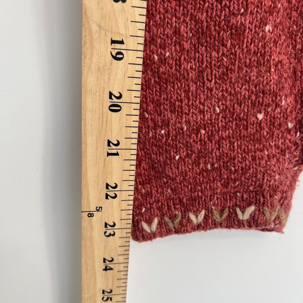 Woolrich Sweater Womens L Wool Mock Neck Hippie Granola Heritage Outdoor Folk - Picture 9 of 11